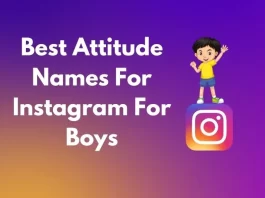 Best Attitude Names For Instagram For Boys