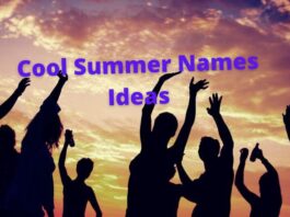 Cool Summer Names Ideas