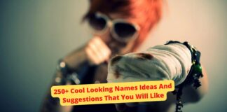250+ Cool Looking Names Ideas And Suggestions That You Will Like