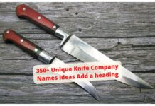 350+ Unique Knife Company Names Ideas 