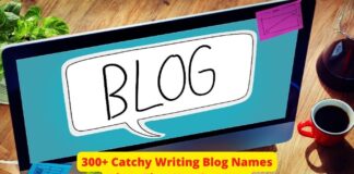300+ Catchy Writing Blog Names Ideas That You Can Use