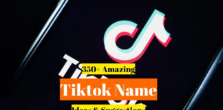 Amazing Tiktok Name Ideas
