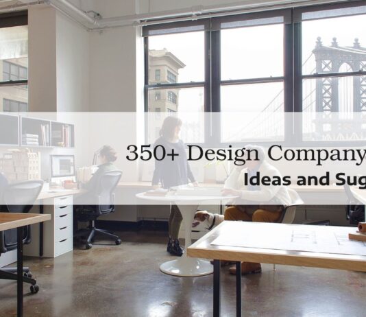 350+ Design Company Names Ideas and Suggestions