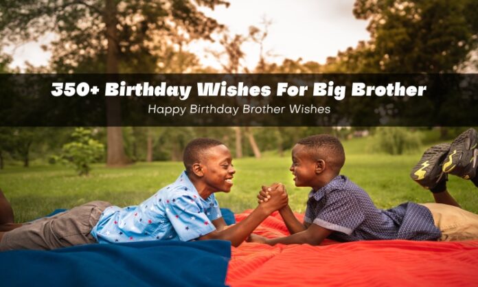 350+ Birthday Wishes For Big Brother - Happy Birthday Brother Wishes