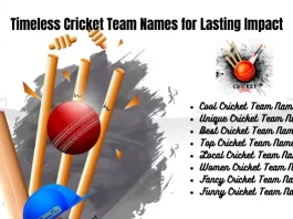 Timeless Cricket Team Names for Lasting Impact